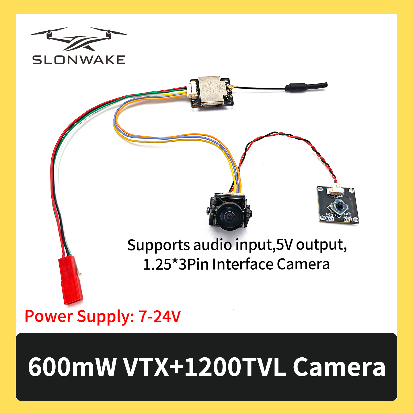 SLONWAKE 5.8G 600mW 7-24V FPV  - Fpv Drone Camera incelemesi ve fiyatı