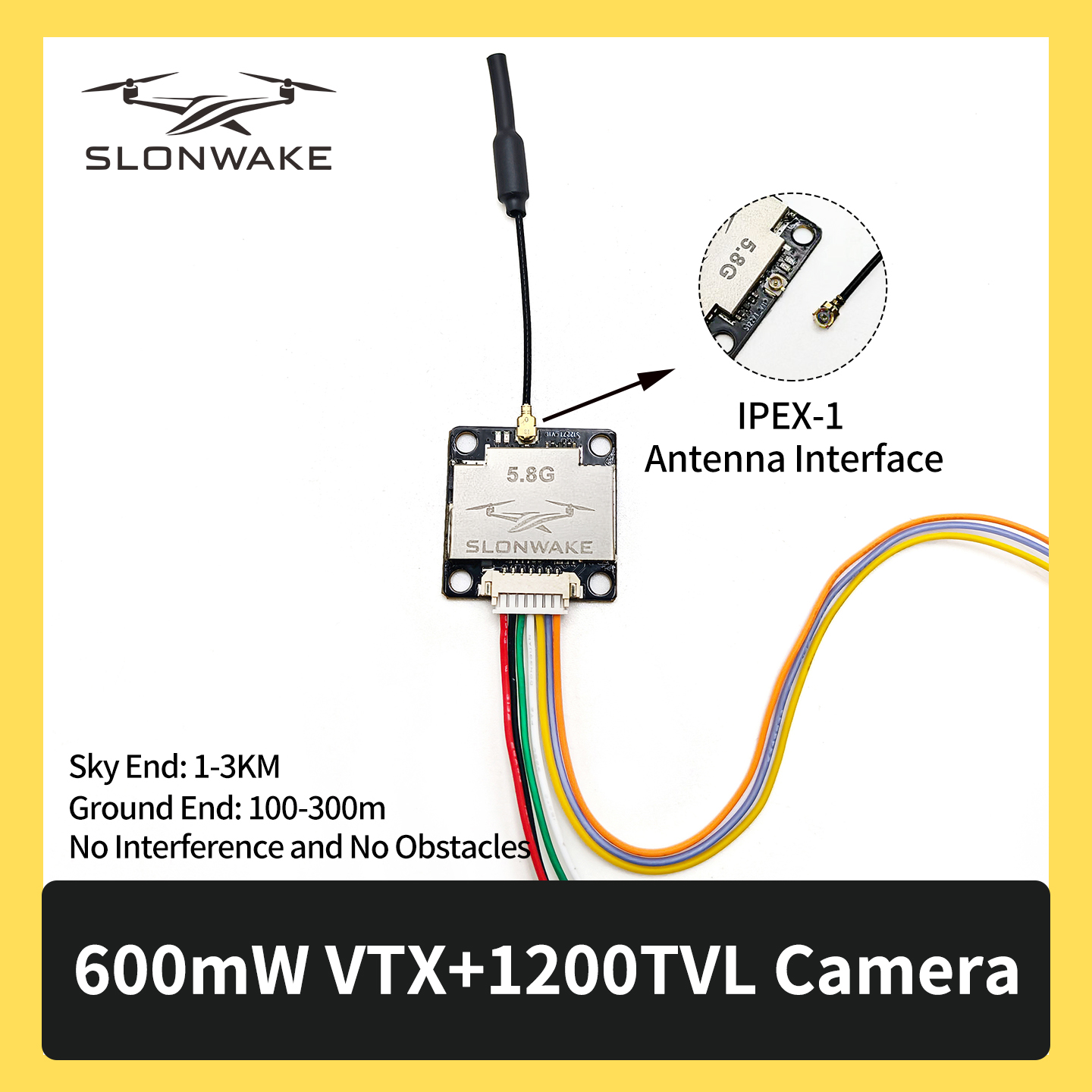 SLONWAKE 5.8G 600mW 7-24V FPV  - Fpv Drone Camera incelemesi ve fiyatı