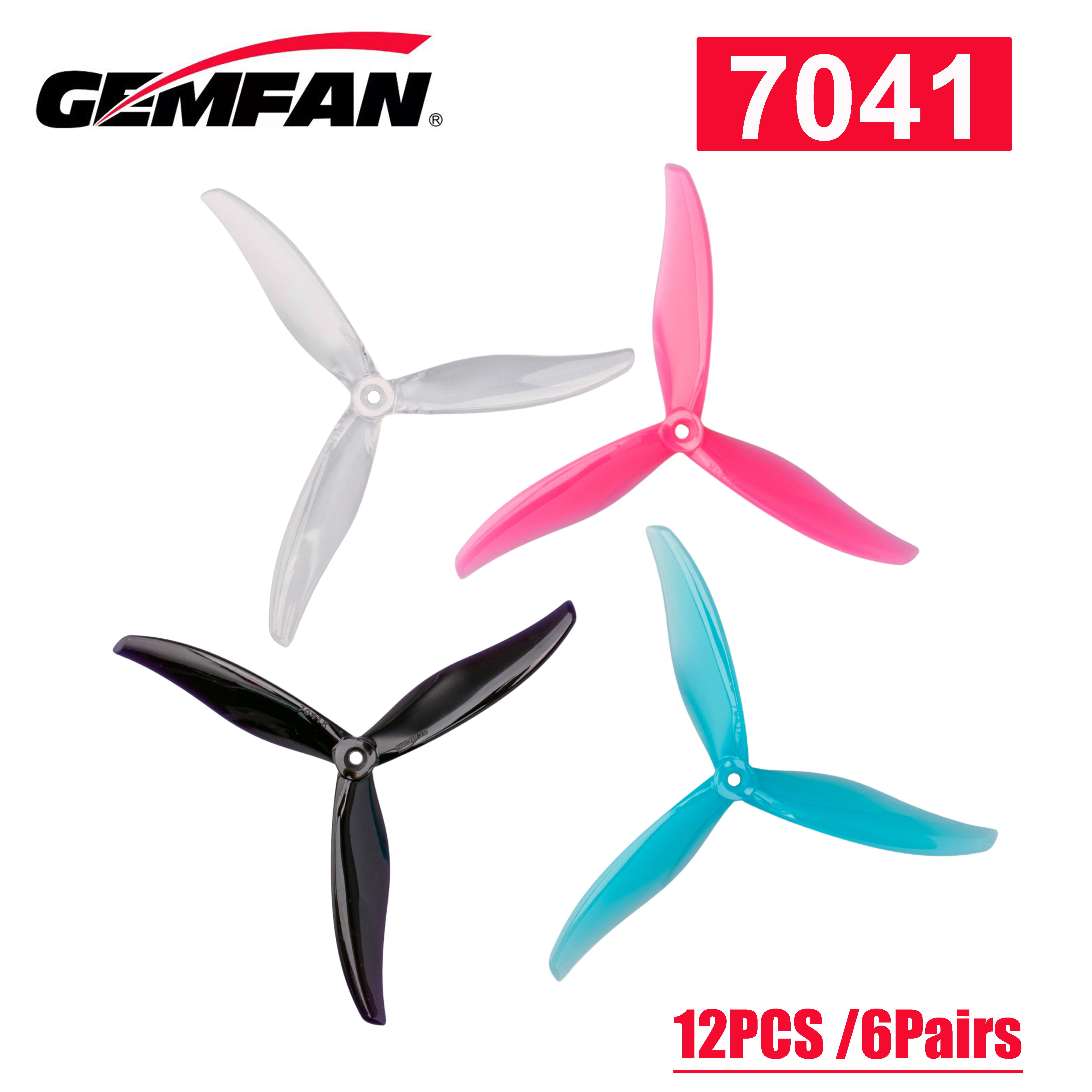 NEW12PCS /6Pairs Gemfan Flash  - Fpv Drone Motor incelemesi ve fiyatı