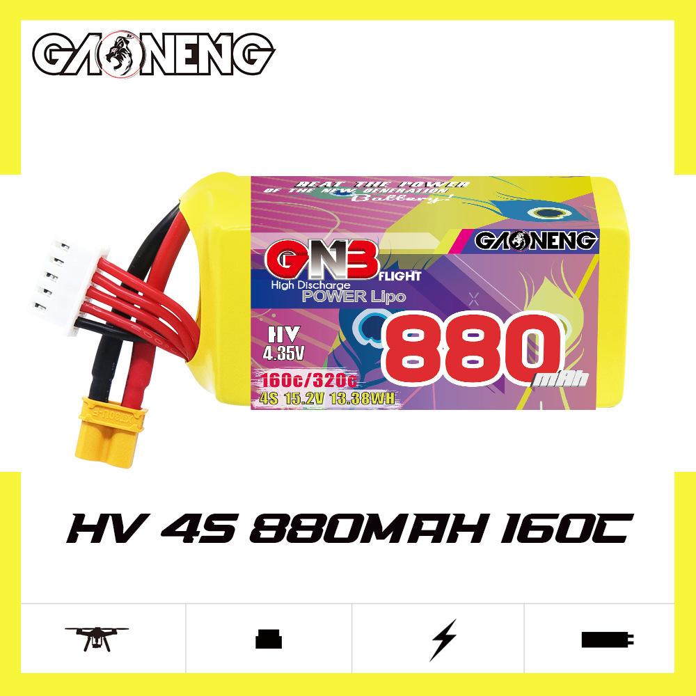 GNB 4S 880mAh 15.2V 160C/320C  - Fpv Drone Battery incelemesi ve fiyatı