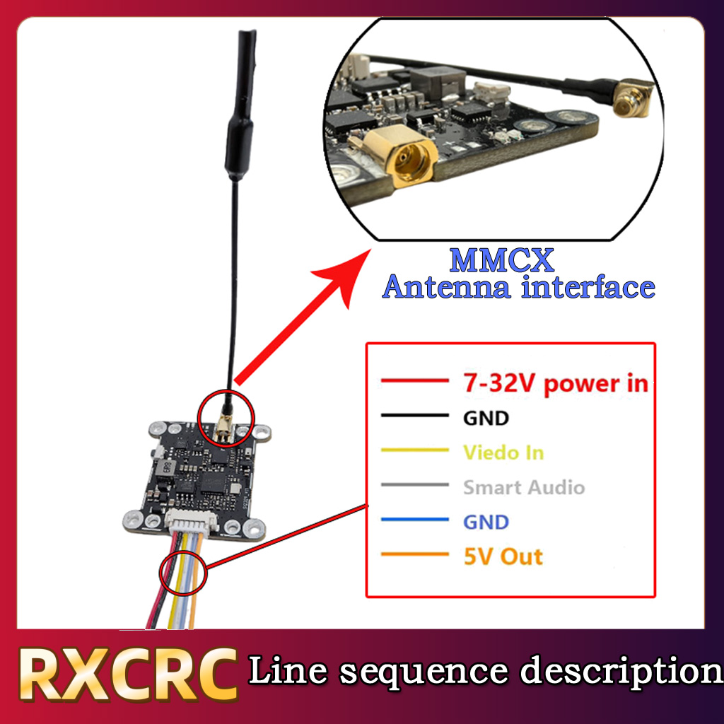 RXCRC 5.8G Module 48CH 1.6W VT - Fpv Drone Camera incelemesi ve fiyatı