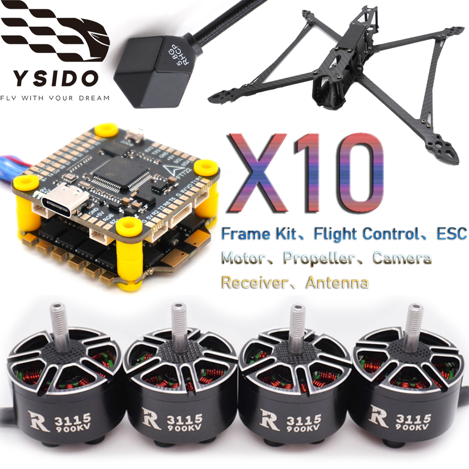 YSIDO RC FPV Drone 427mm Frame - Fpv Drone Tool Kit incelemesi ve fiyatı