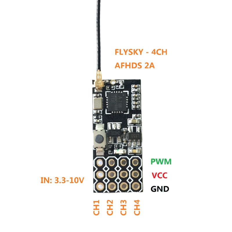Flysky FS2A Mini Receiver 4CH  - Fpv Drone Battery incelemesi ve fiyatı