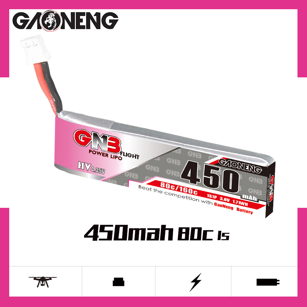 GNB HV 1S 3.8V 450mAh 80C/160C - Fpv Drone Battery incelemesi ve fiyatı