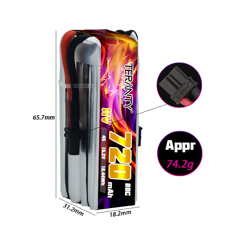 TERANTY 720mAh 4S 15.2V HV Lip - Fpv Drone Battery incelemesi ve fiyatı
