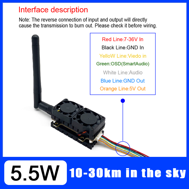Long Range 5.8GHz 5.5W Video T - Fpv Drone Flight Controller incelemesi ve fiyatı