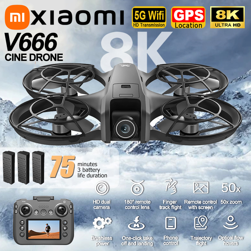 Xiaomi V666 Drone 8K Aerial HD - Fpv Drone Charger incelemesi ve fiyatı